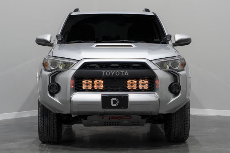 Diode Dynamics 14-23 Toyota 4Runner SS5 Stealth Grille LED 4-Pod Kit - Yellow Pro Combo