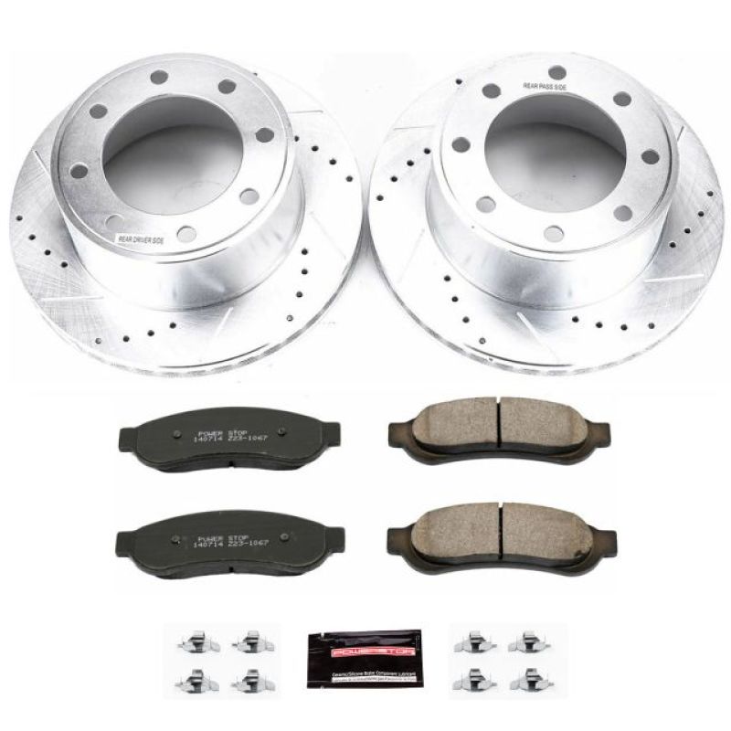 Power Stop 07-10 Ford F-250 Super Duty Rear Z23 Evolution Sport Brake Kit