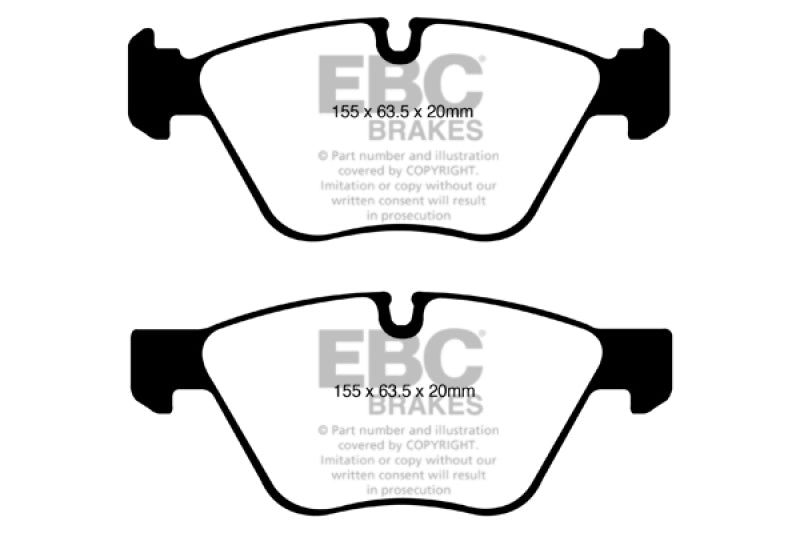 EBC 10-13 BMW 128 3.0L Bluestuff Front Brake Pads