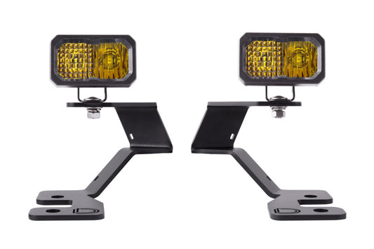 Diode Dynamics 2021 Ford Bronco Sport Stage Series 2in LED Ditch Light Kit - Sport Yellow Combo