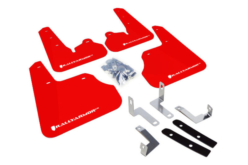 Rally Armor 12-16 Subaru Impreza Red UR Mud Flap w/ White Logo