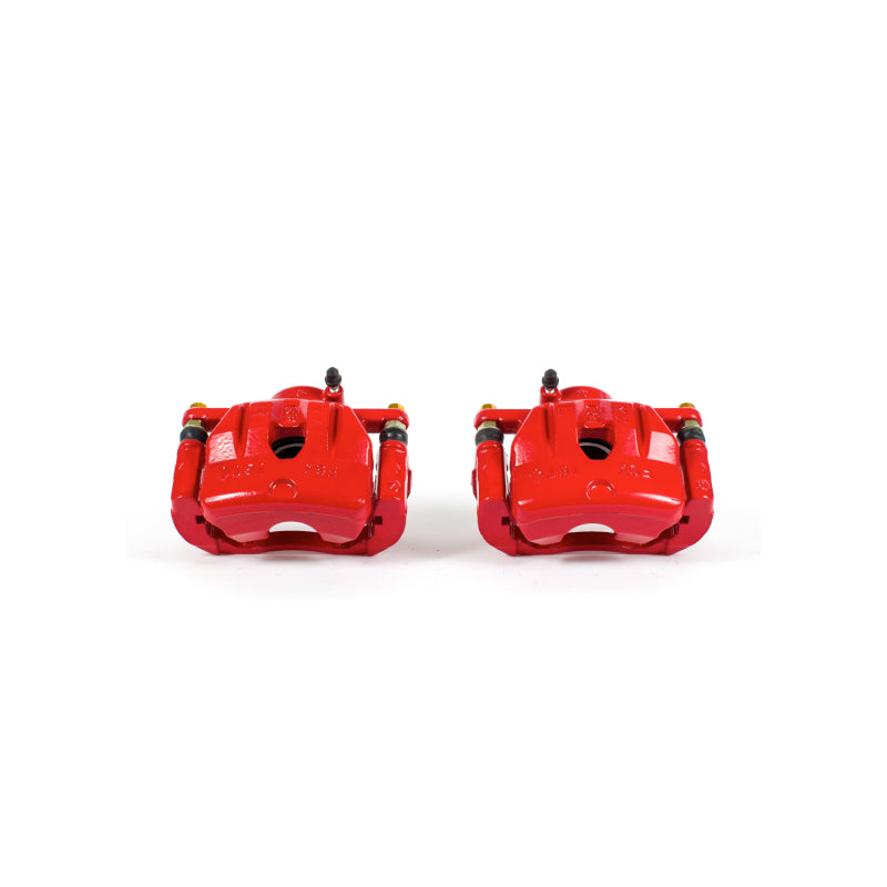 Power Stop 04-11 Mazda RX-8 Front Red Calipers w/Brackets - Pair