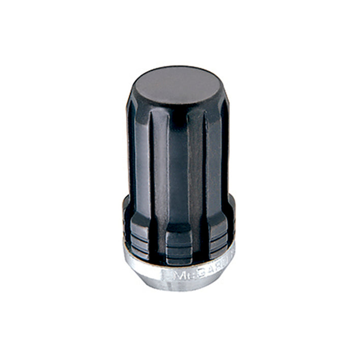 McGard SplineDrive Lug Nut (Cone Seat) 1/2-20 / 1.60in. Length (Box of 50) - Black (Req. Tool)