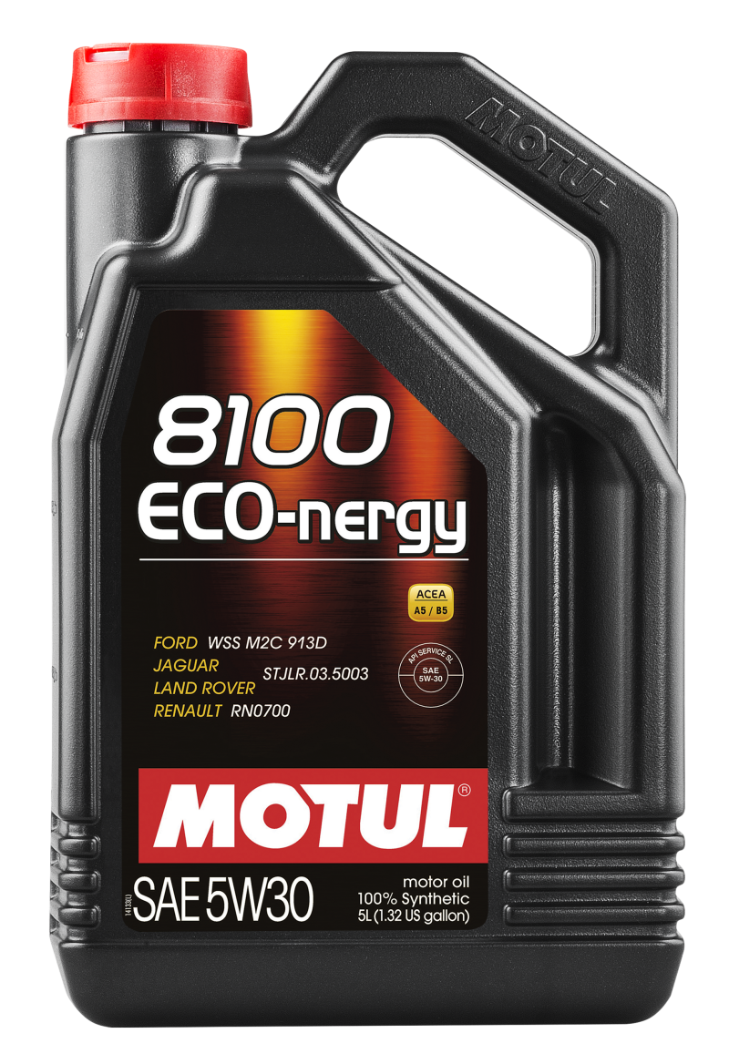 Motul 5L Synthetic Engine Oil 8100 5W30 ECO-NERGY - Ford 913C