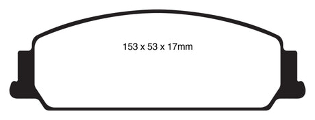 EBC 08-10 Pontiac G8 3.6 Yellowstuff Front Brake Pads