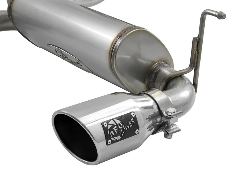 aFe Rebel Series 2.5in 409 SS Axle-Back Exhaust w/ Polished Tips 2018+ Jeep Wrangler (JL) V6 3.6L