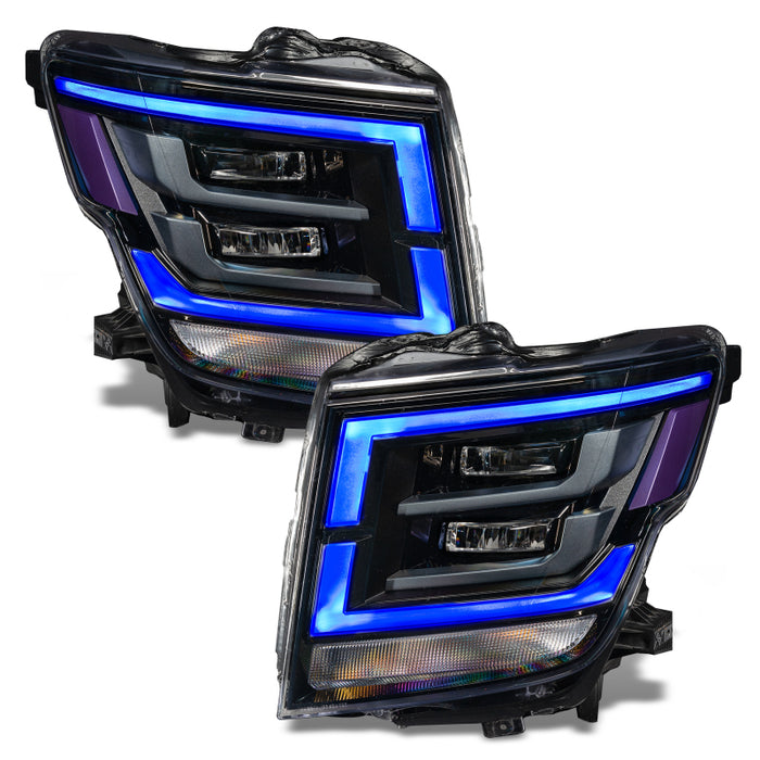 Oracle 21-22 Nissan Titan RGB+W Headlight DRL Upgrade - ColorSHIFT w/o Controller SEE WARRANTY