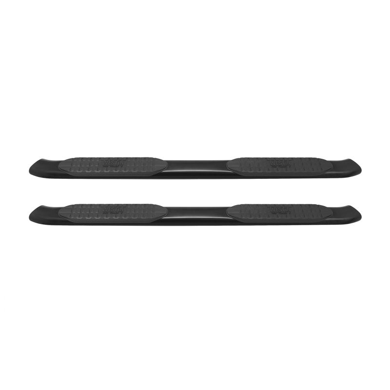 Westin 2014-2018 Chevrolet/GMC Silverado Sierra 1500 Dbl Cab PRO TRAXX 5 Oval Nerf Step Bars - Black