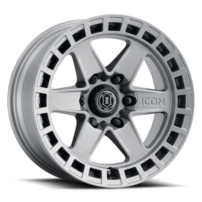 ICON Raider 17x8.5 6x5.5 0mm Offset 4.75in BS Titanium Wheel