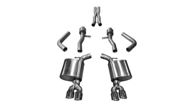 Corsa 17-18 Dodge Challenger 5.7L V8 Sport Cat-Back Dual Rear Exit w/3.5in Polished Tips