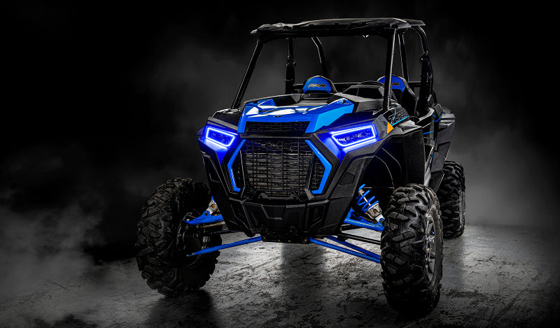 Oracle 1421 Polaris RZR 900/1000 Turbo Dynamic RGB+A Seq Turn Signal Headlight Halo KitSEE WARRANTY