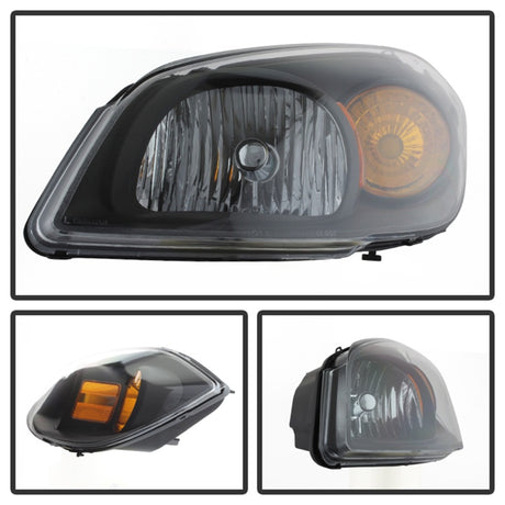 xTune Chevy Cobalt 05-10 Crystal Headlights Black HD-JH-CCOB05-AM-BK