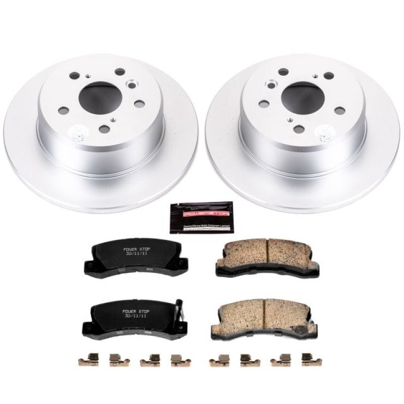 Power Stop 99-03 Lexus RX300 Rear Z17 Evolution Geomet Coated Brake Kit