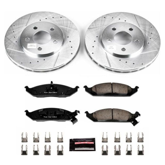 Power Stop 95-00 Chrysler Cirrus Front Z23 Evolution Sport Brake Kit