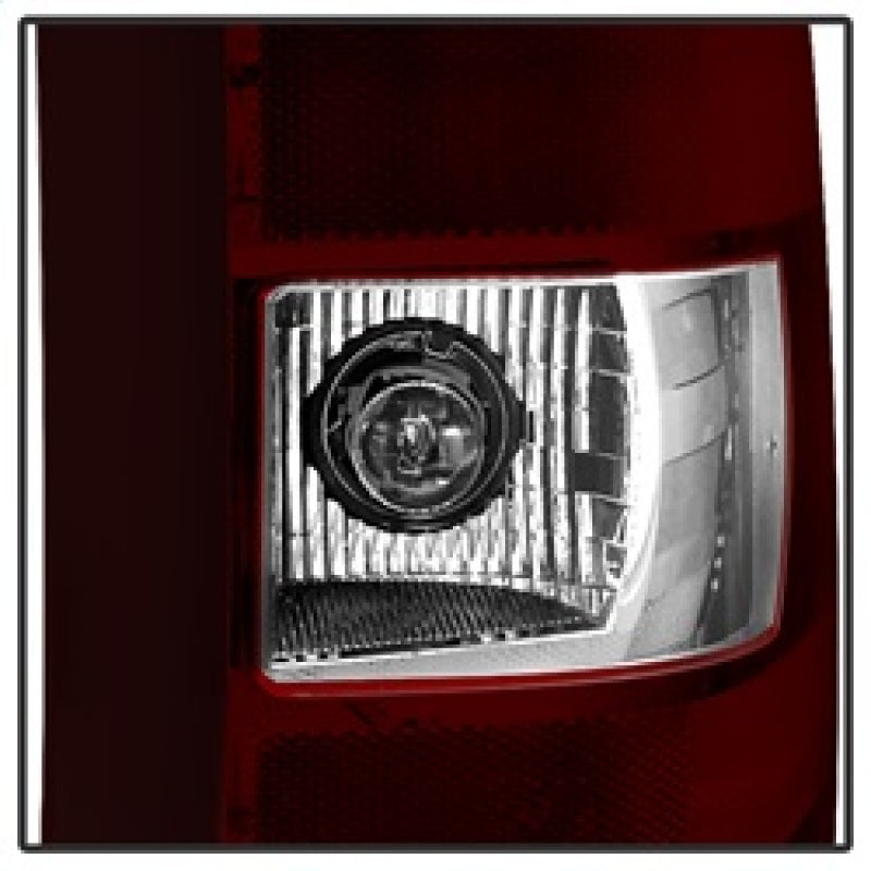 xTune GMC Sierra 07-13 OEM Tail Lights Dark Red ALT-JH-CSIL07-OE-RSM