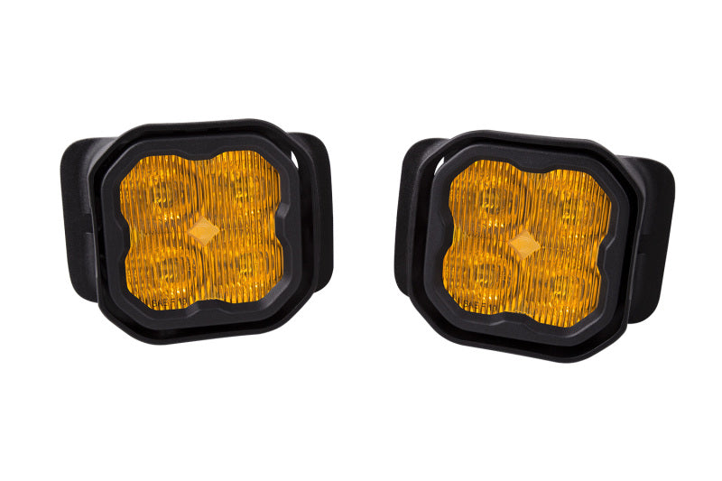 Diode Dynamics SS3 LED Pod Max Type F2 Kit - Yellow SAE Fog