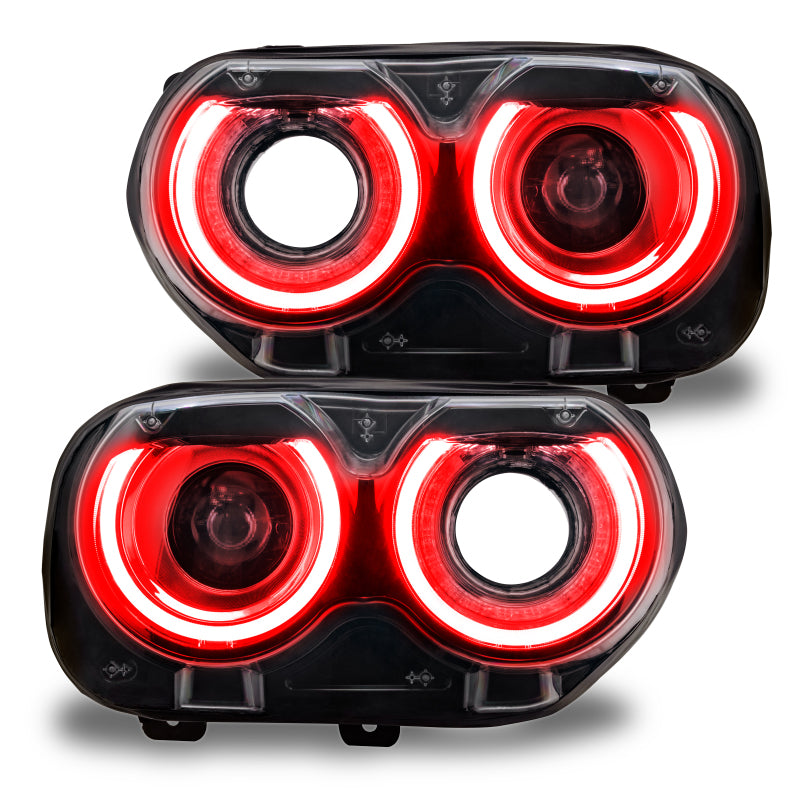 Oracle 15-21 Dodge Challenger RGB+W Headlight DRL Kit - ColorSHIFT w/ Simple Cntrl