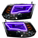 Oracle Lighting 09-18 RAM 1500 Sport Halo Headlights - Blk Housing w/BC1 Controller