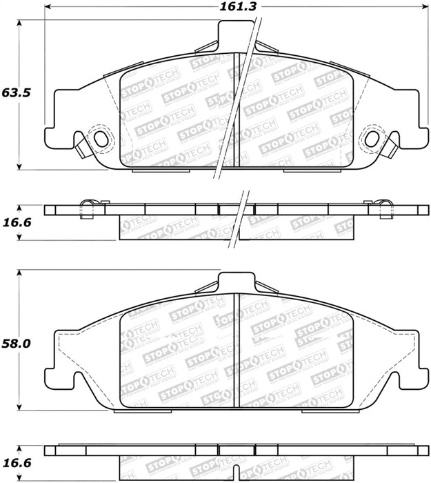 StopTech Street Select Brake Pads