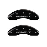 MGP 4 Caliper Covers Engraved Front & Rear MGP Black finish silver ch