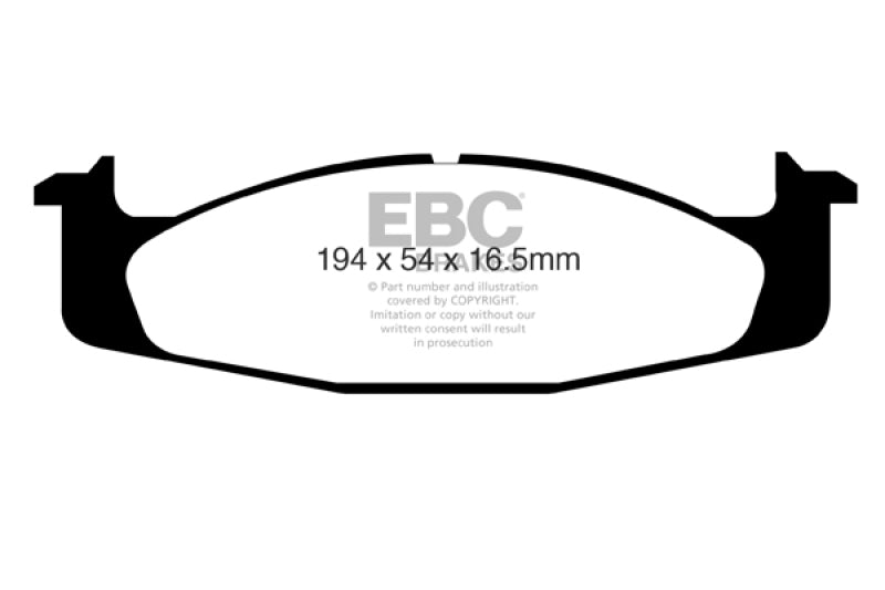 EBC 94-96 Ford Bronco 5.0 Yellowstuff Front Brake Pads