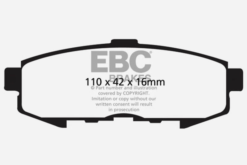 EBC 04-06 Mazda MPV 3.0 Greenstuff Rear Brake Pads