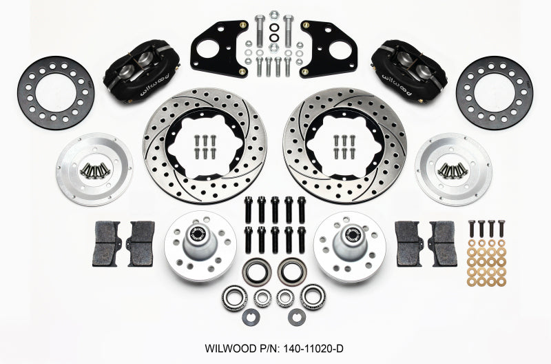 Wilwood Forged Dynalite Front Kit 11.00in Drilled 62-72 CDP B & E Body-Drum