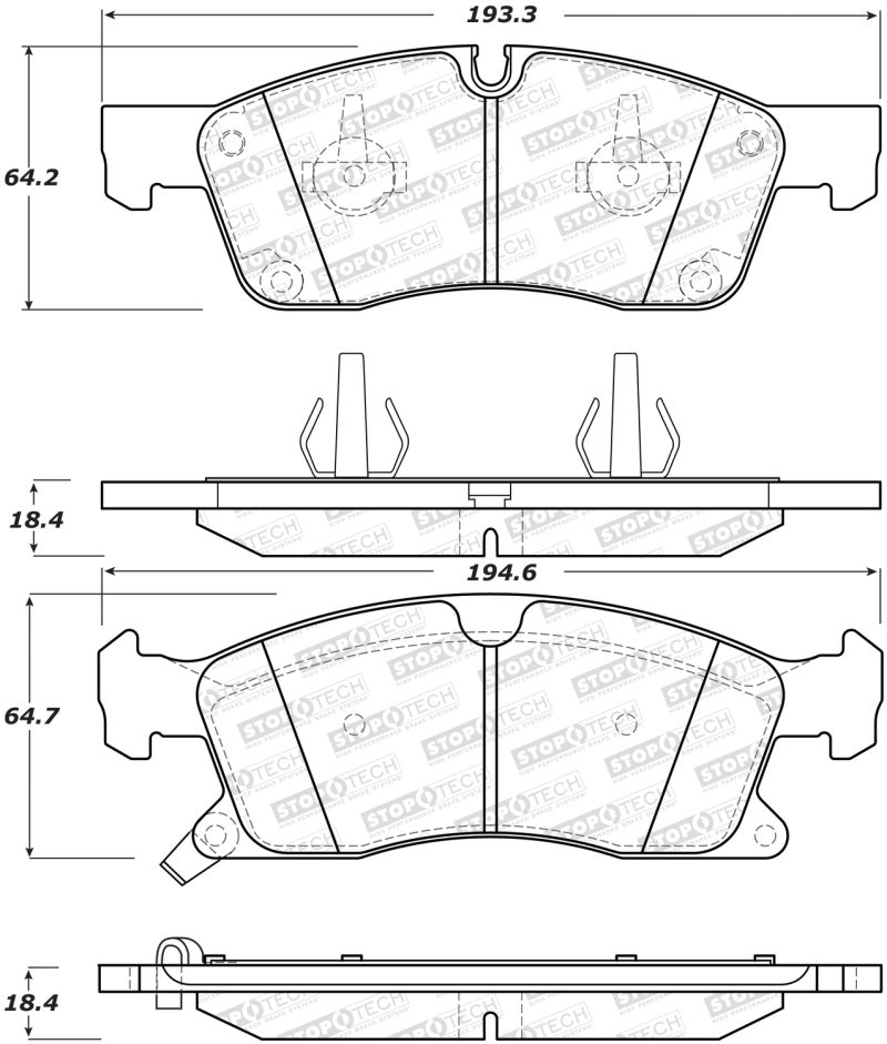 StopTech Street Brake Pads - Front