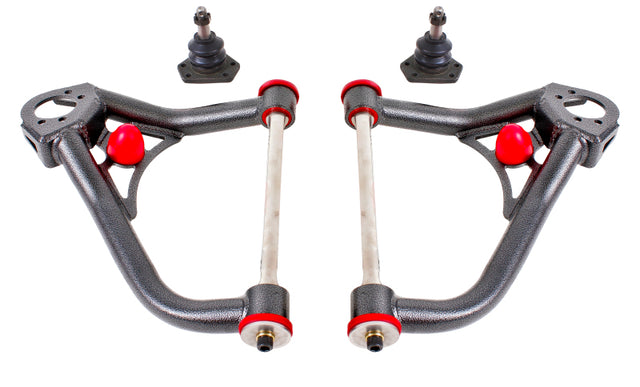 BMR 67-69 1st Gen F-Body Non-Adj. Upper A-Arms (Polyurethane) - Black Hammertone BMR Suspension