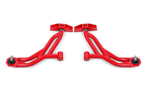 BMR 10-14 Ford Mustang Non-Adj. Lower A-Arms Delrin/Rod End w/ 19mm Tall Ball Joint - Red BMR Suspension
