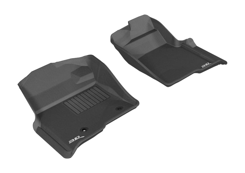 3D MAXpider 2010-2014 Ford F-150 Regular/Supercab/Supercrew Kagu 1st Row Floormat - Black