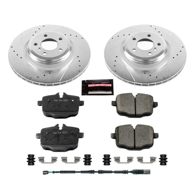 Power Stop 10-15 BMW 550i GT Rear Z23 Evolution Sport Brake Kit