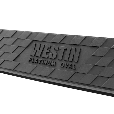 Westin 19-22 Chev/GMC Silverado/Sierra 1500 DC (No 2019 Ltd) Platinum 4 Oval Nerf Step Bars - Blk
