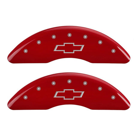 MGP 4 Caliper Covers Engraved Front & Rear Bowtie Yellow finish black ch