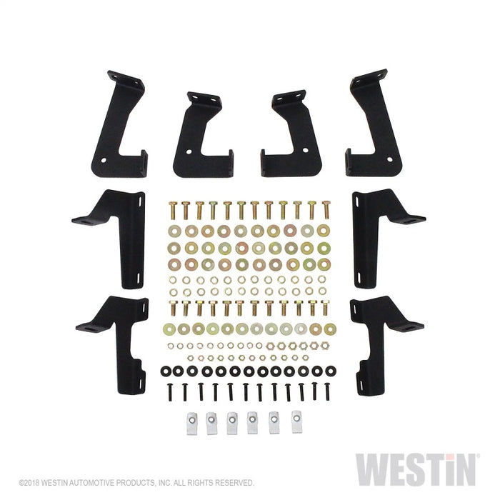 Westin 18-20 Jeep Wrangler JL 2DR HDX Drop Nerf Step Bars - Textured Black