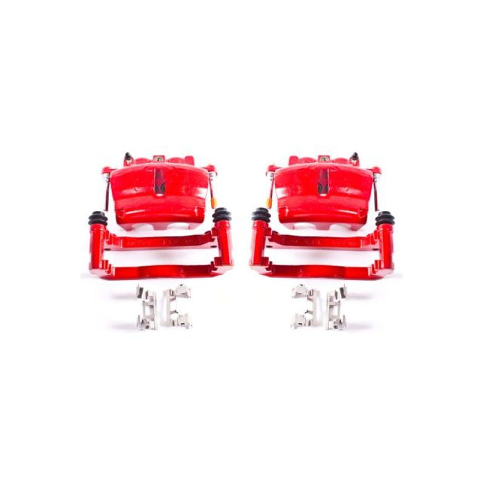 Power Stop 08-16 Buick Enclave Front Red Calipers w/Brackets - Pair