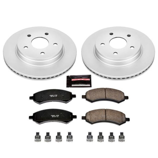 Power Stop 07-09 Chrysler Aspen Front Z17 Evolution Geomet Coated Brake Kit