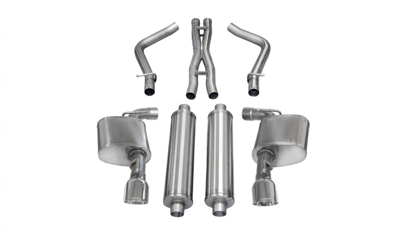 Corsa 12-13 Dodge Charger SRT-8 6.4L V8 Polished Xtreme Cat-Back Exhaust