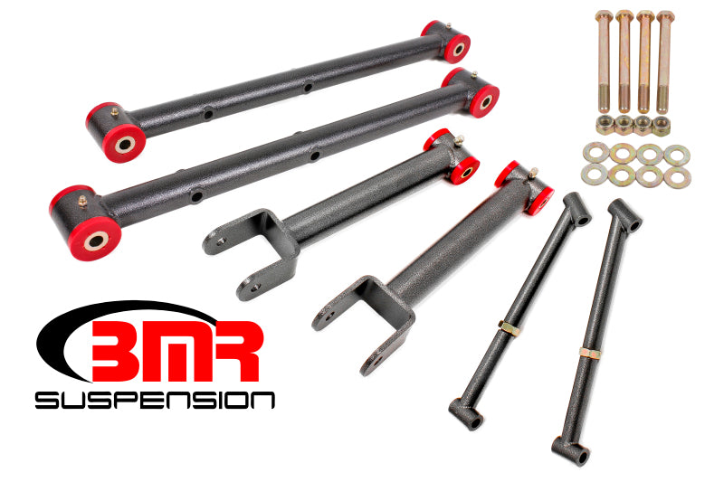 BMR 64-67 A-Body Non-Adj. Rear Suspension Kit - Black Hammertone