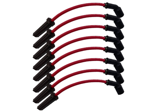 Granatelli 99-23 GM Truck/SUV V8 (Excl 8.1L) Hi-Perf Coil-Near-Plug Wire Conn Kit w/9in Lead - Red