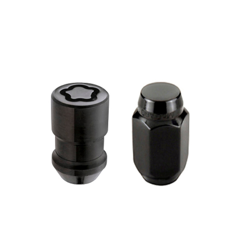 McGard 6 Lug Hex Install Kit w/Locks (Cone Seat Nut) 1/2-20 / 13/16 Hex / 1.5in. Length - Black