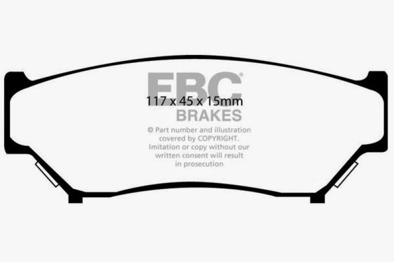 EBC 98-00 Chevrolet Tracker 1.6 (4 Door) Greenstuff Front Brake Pads