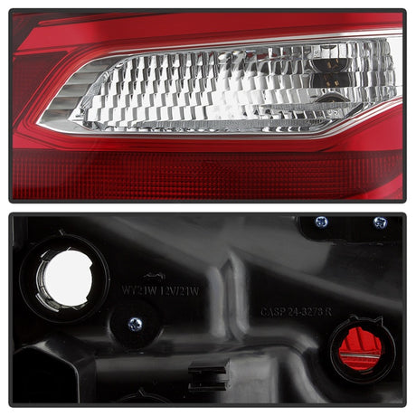xTune 16-18 Nissan Altima 4DR Passenger Side Tail Light - OEM Outer Right (ALT-JH-NA16-4D-OE-OR)