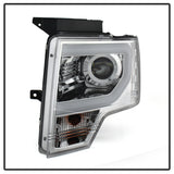 Spyder Ford F150 13-14 Projector Factory Xenon Model- Light Bar DRL Chrm PRO-YD-FF15013-LBDRL-HID-C