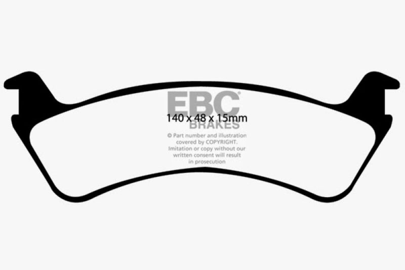EBC 00-02 Ford Explorer Sport 4.0 2WD (Phenolic Pistons) Ultimax2 Rear Brake Pads