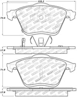 StopTech Performance 06-07 Mazda 6 Front Brake Pads