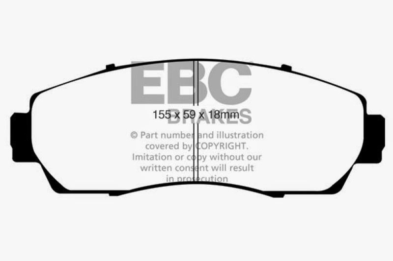 EBC 07-09 Acura RDX 2.3 Turbo Ultimax2 Front Brake Pads