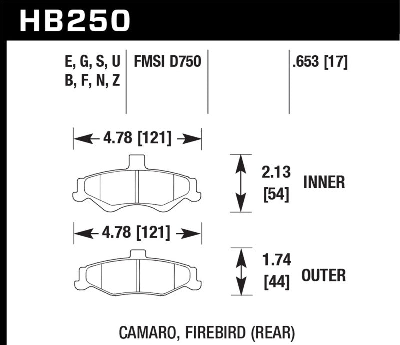 Hawk Performance Ceramic Street Brake Pads