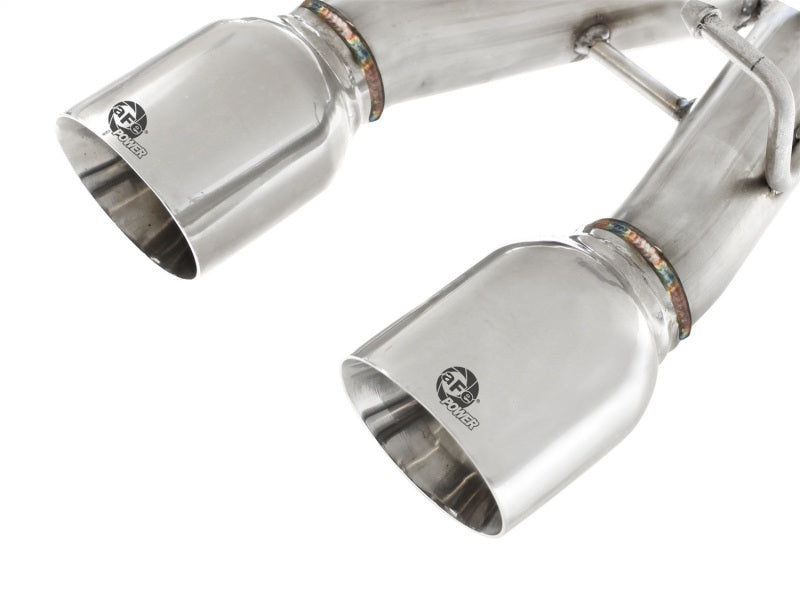 aFe MACHForce XP 2-1/2in SS-304 Cat-Back Exhausts w/ Polished Dual Tips 2008 VW Golf R32 V6-3.2L MKV