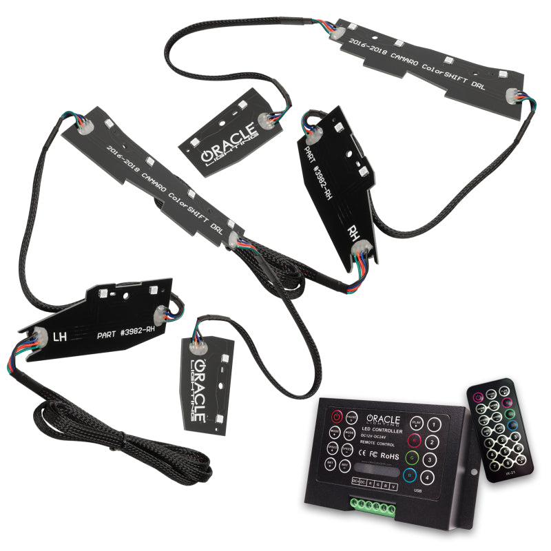 Oracle 16-18 Chevy Camaro RGB+W Headlight DRL Upgrade Kit - ColorSHIFT w/ 2.0 Cntrl